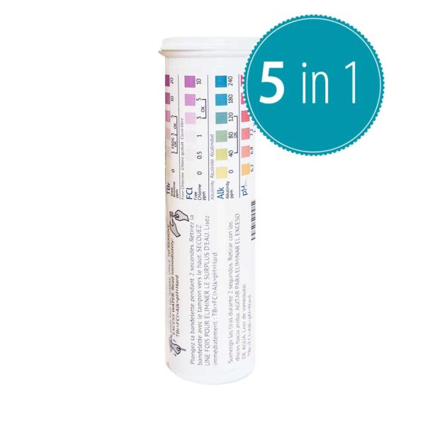 5 in 1: Teststreifen für Chlor «Freshwater» - Image 2