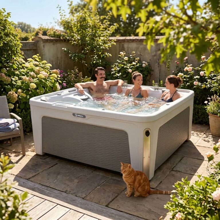 Freeflow Excursion Whirlpool mit Mann & zwei Frauen