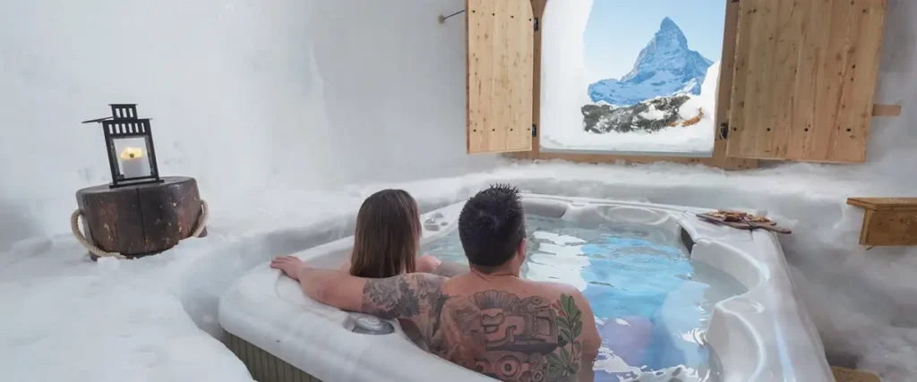 Iglu mit Whirlpool
